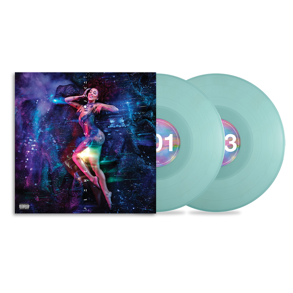 Doja Cat 'Planet Her' (5th Anniversary) Translucent Light Blue Vinyl front view.